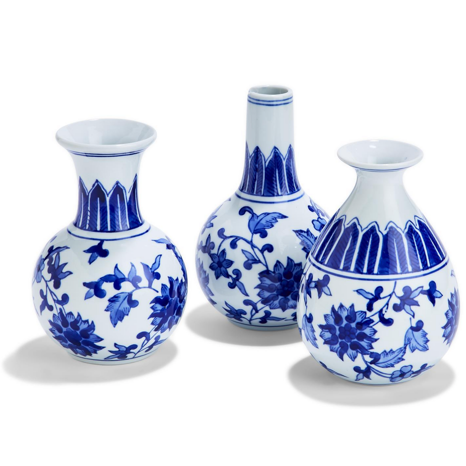 Blue and White Bud Vase