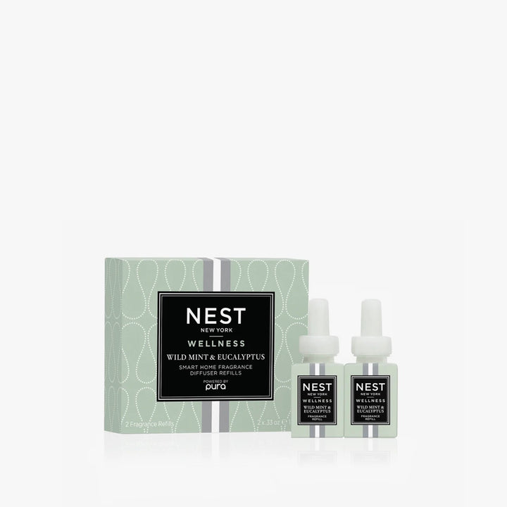 NEST Fragrances, Wild Mint & Eucalyptus Refill Duo for Pura Smart Home Fragrance Diffuser