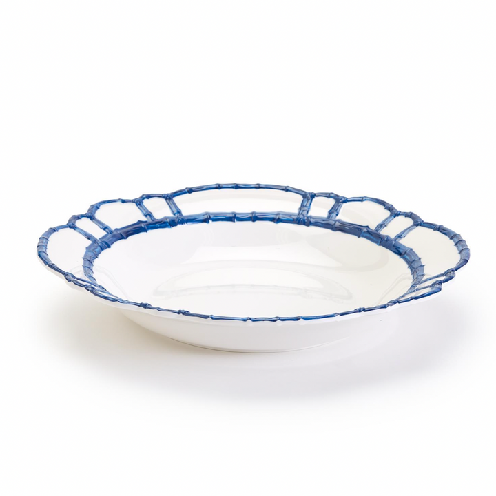 Bamboo Touch Serving Bowl, Blue