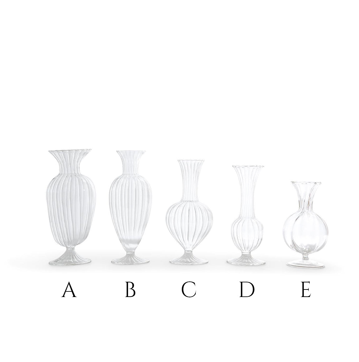 Verre Fluted Vases
