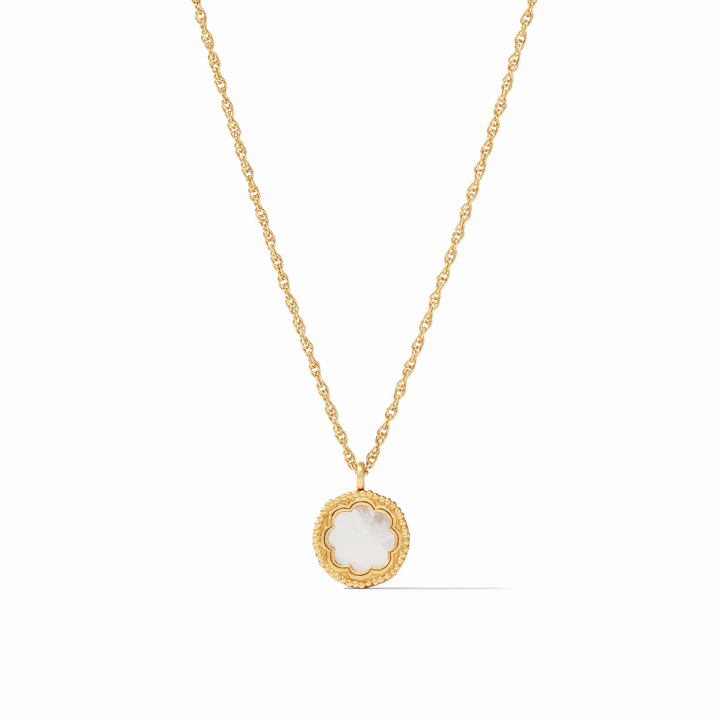 Julie Vos Trieste Coin Solitaire Necklace