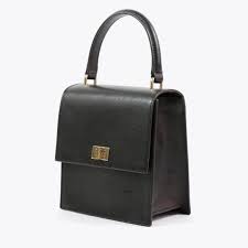 Neely and Chloe Mini Lady Bag-Black Saffiano