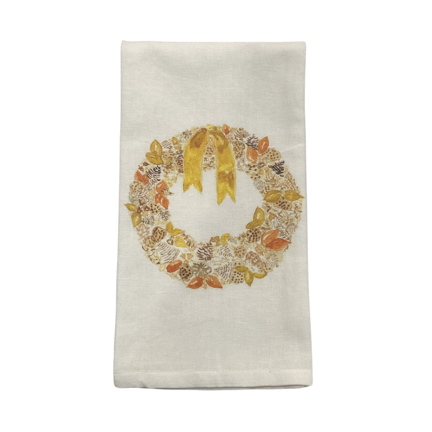 Fall Wreath Tea Towel