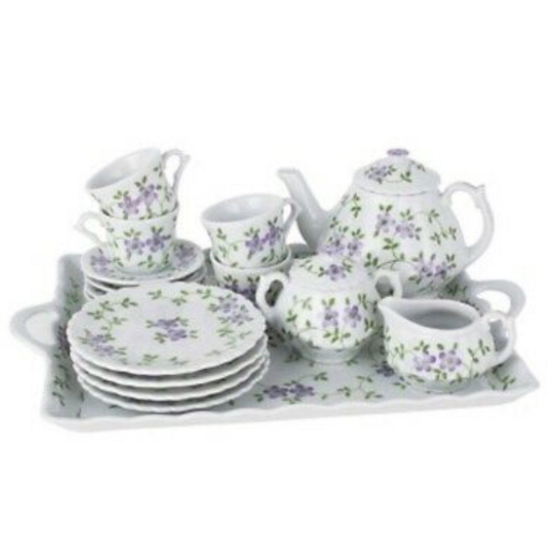Children's Tea Set, Violets