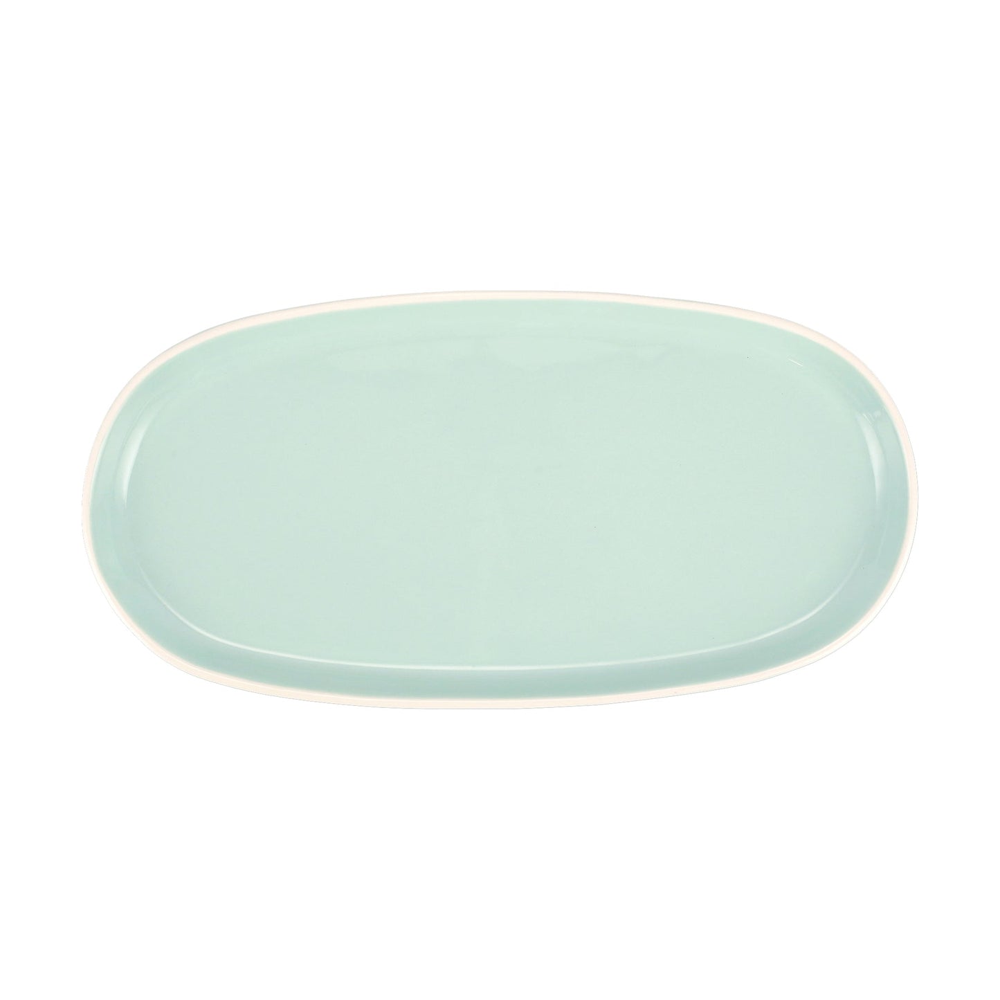 Viva by Vietri Chroma, Aqua, Narrow Oval Platter