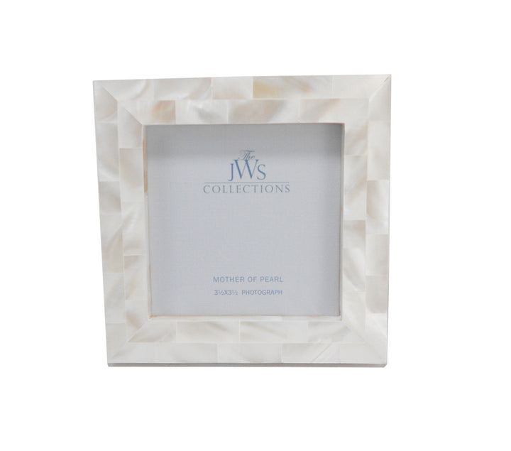 Mother of Pearl Frame, White