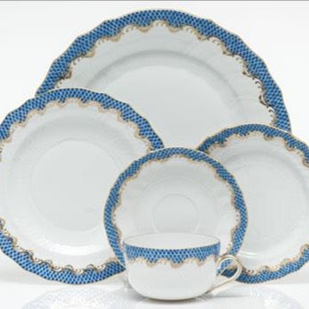 Herend Fish Scale, Blue