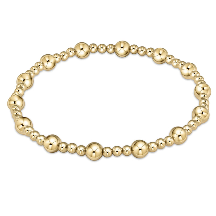 enewton Extends - Classic Sincerity Pattern 5mm Gold Bead Bracelet