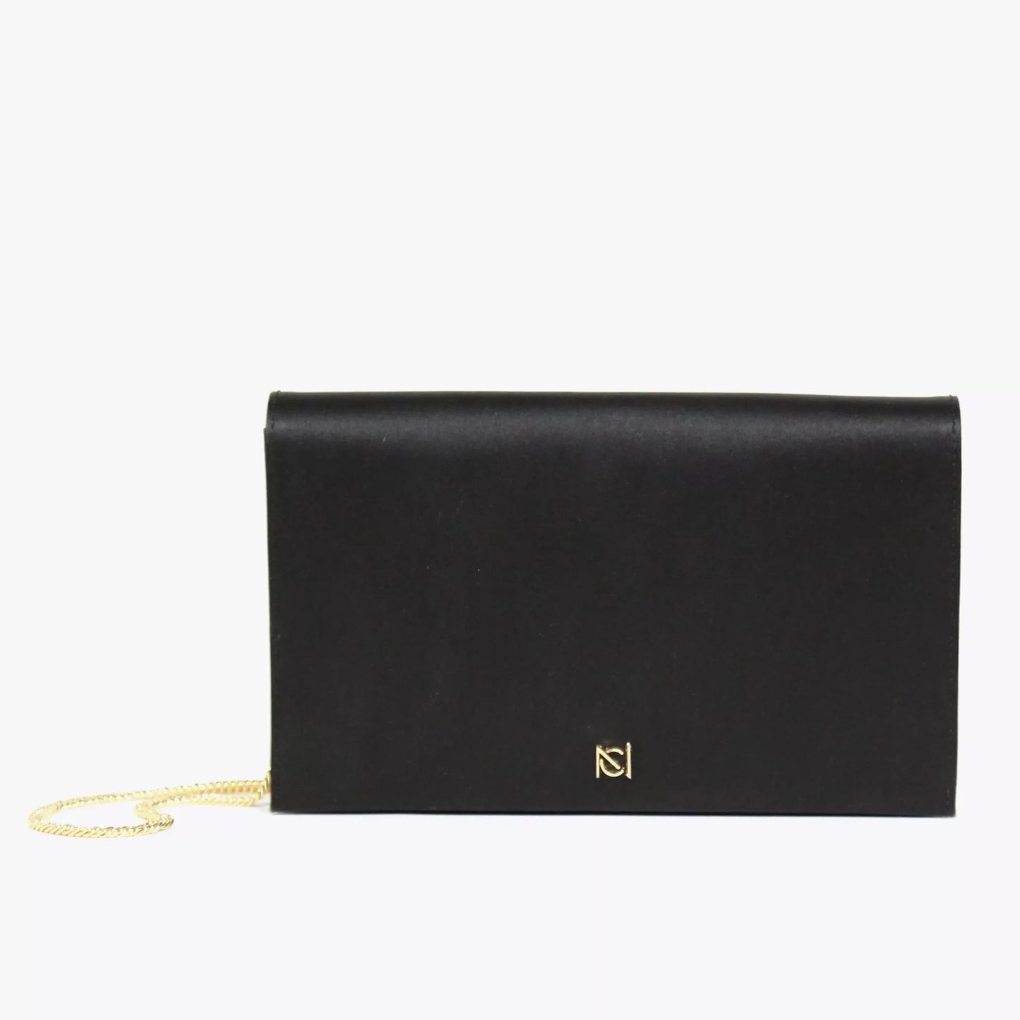 Neely and Chloe Blind date Bag-Black Satin