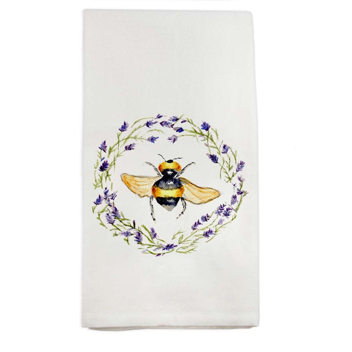 Bee with Lavender Tea Towel