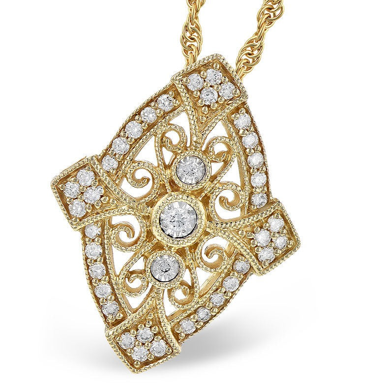 Vintage Inspired Diamond Necklace