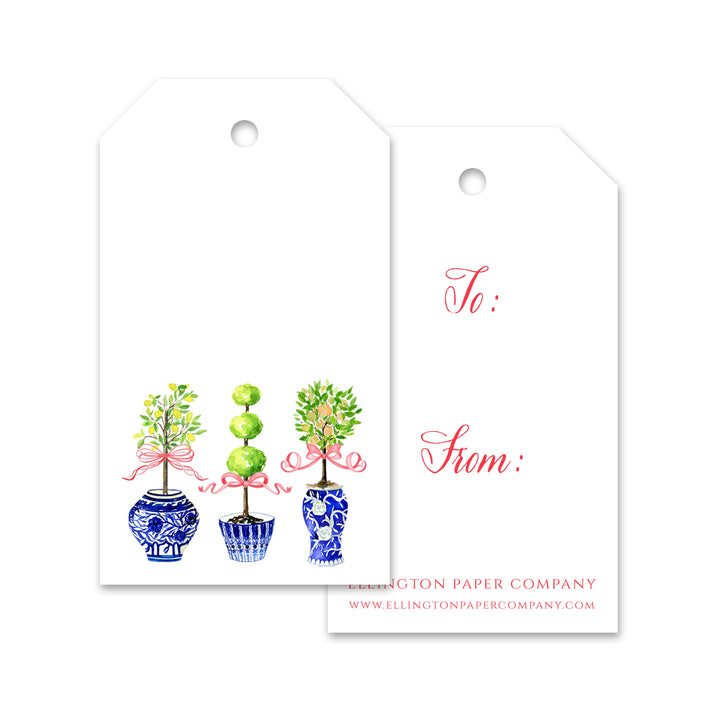 Ellington Paper Company Topiaries Gift Tags