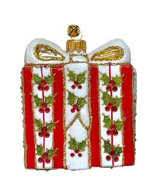 JingleNog Presently Holly Ornament
