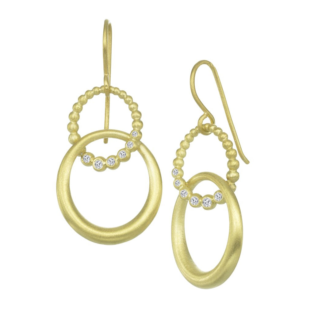 Suzy Landa Double Oval Drop Earring