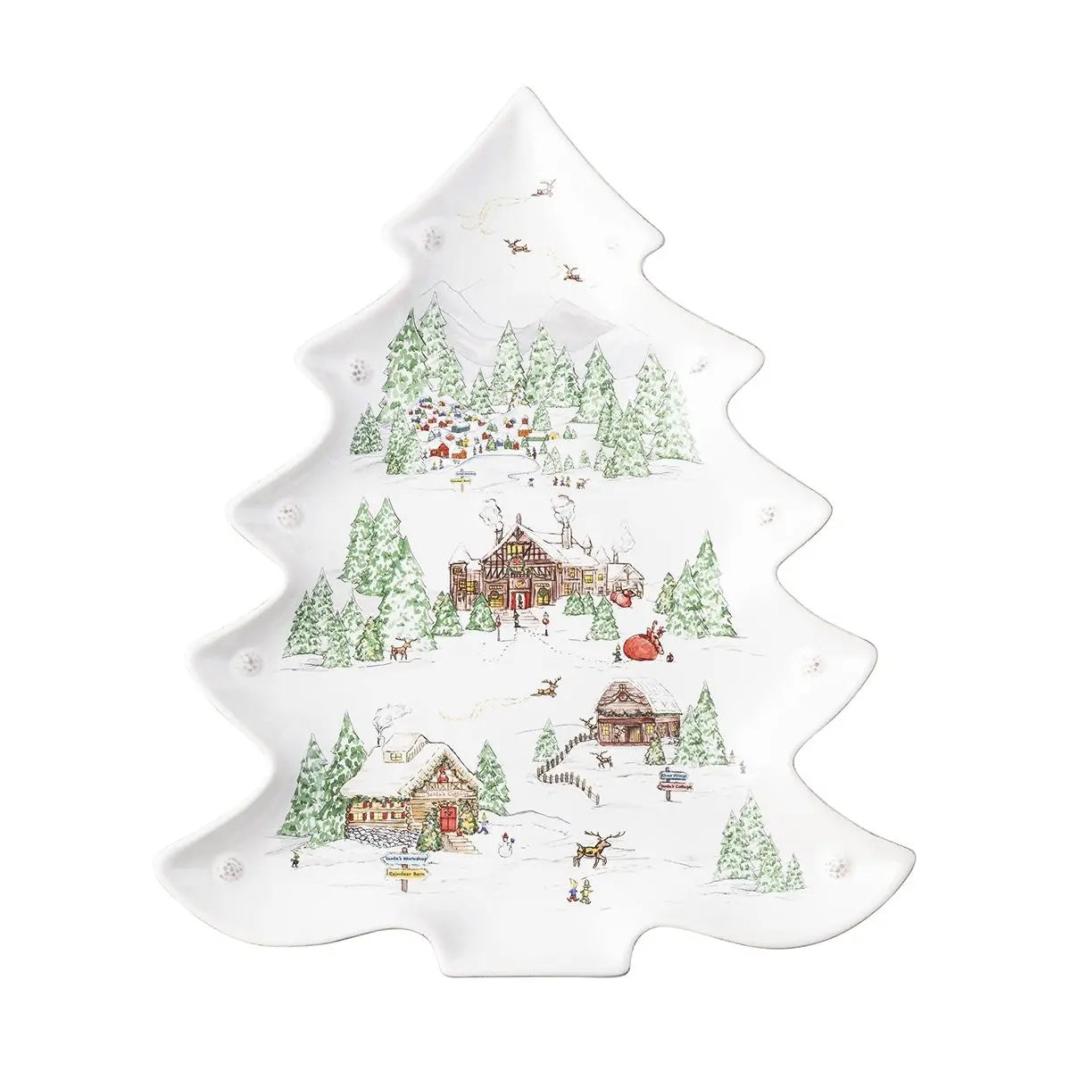 Juliska Berry & Thread North Pole Tree Platter