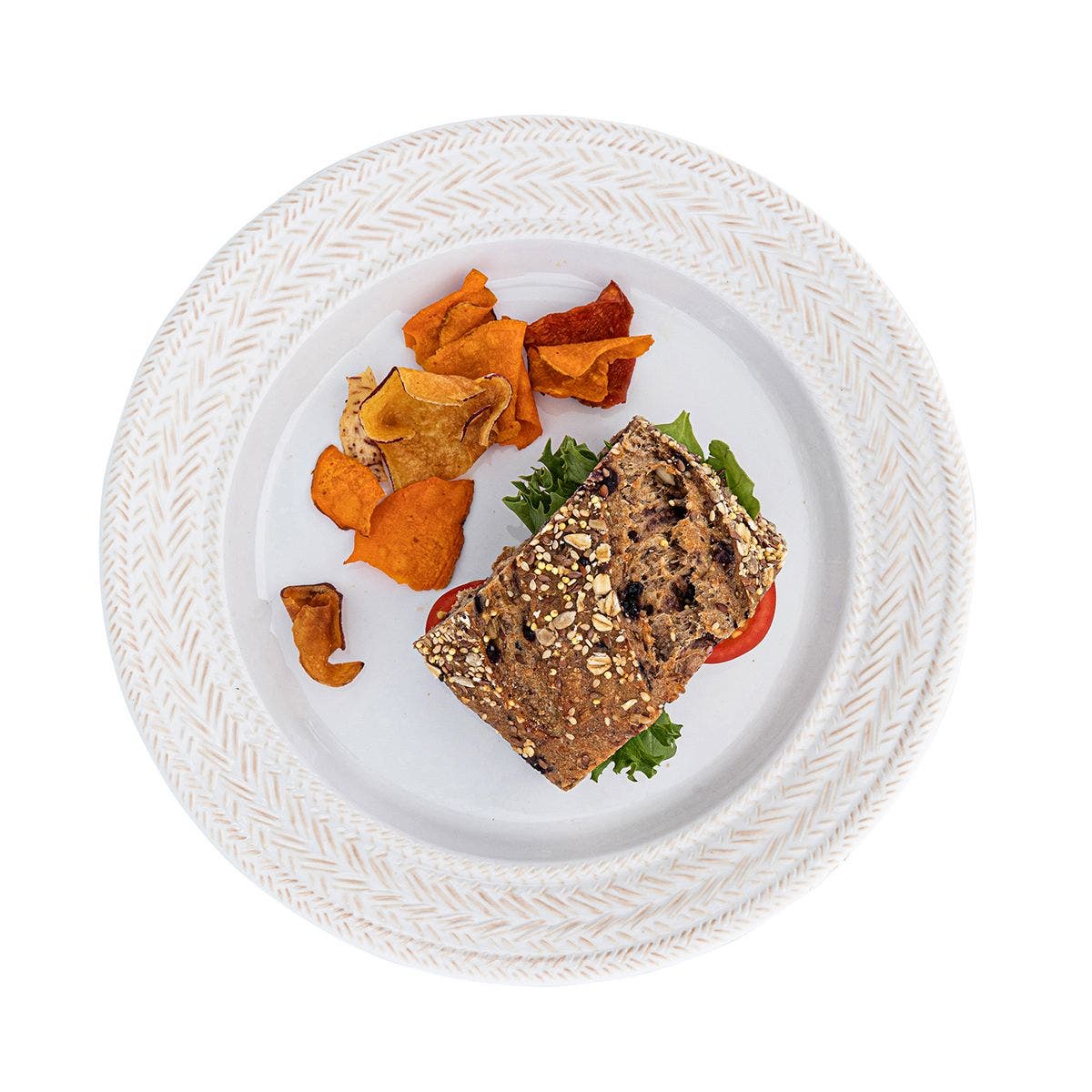 Juliska Le Panier Whitewash Melamine Dinner Plate
