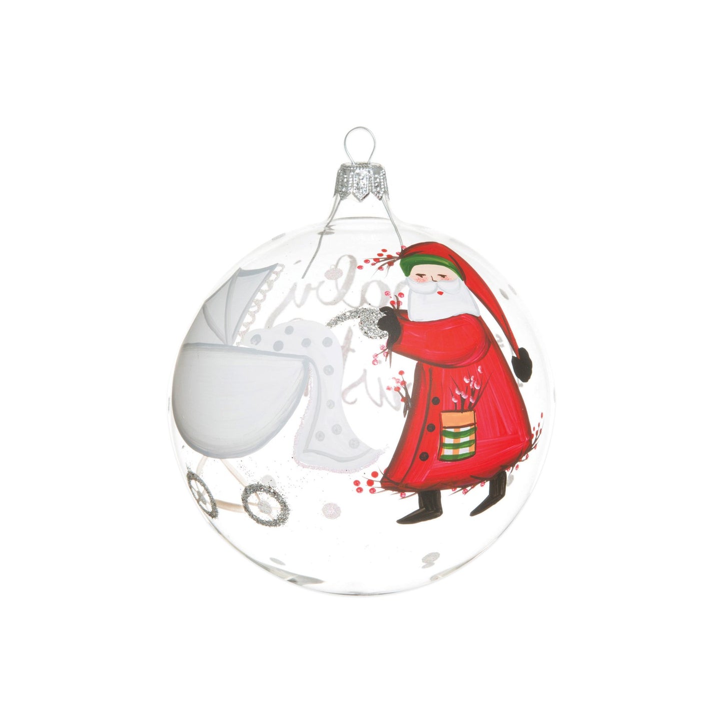 Vietri Old St. Nick Baby's First Christmas Ornament
