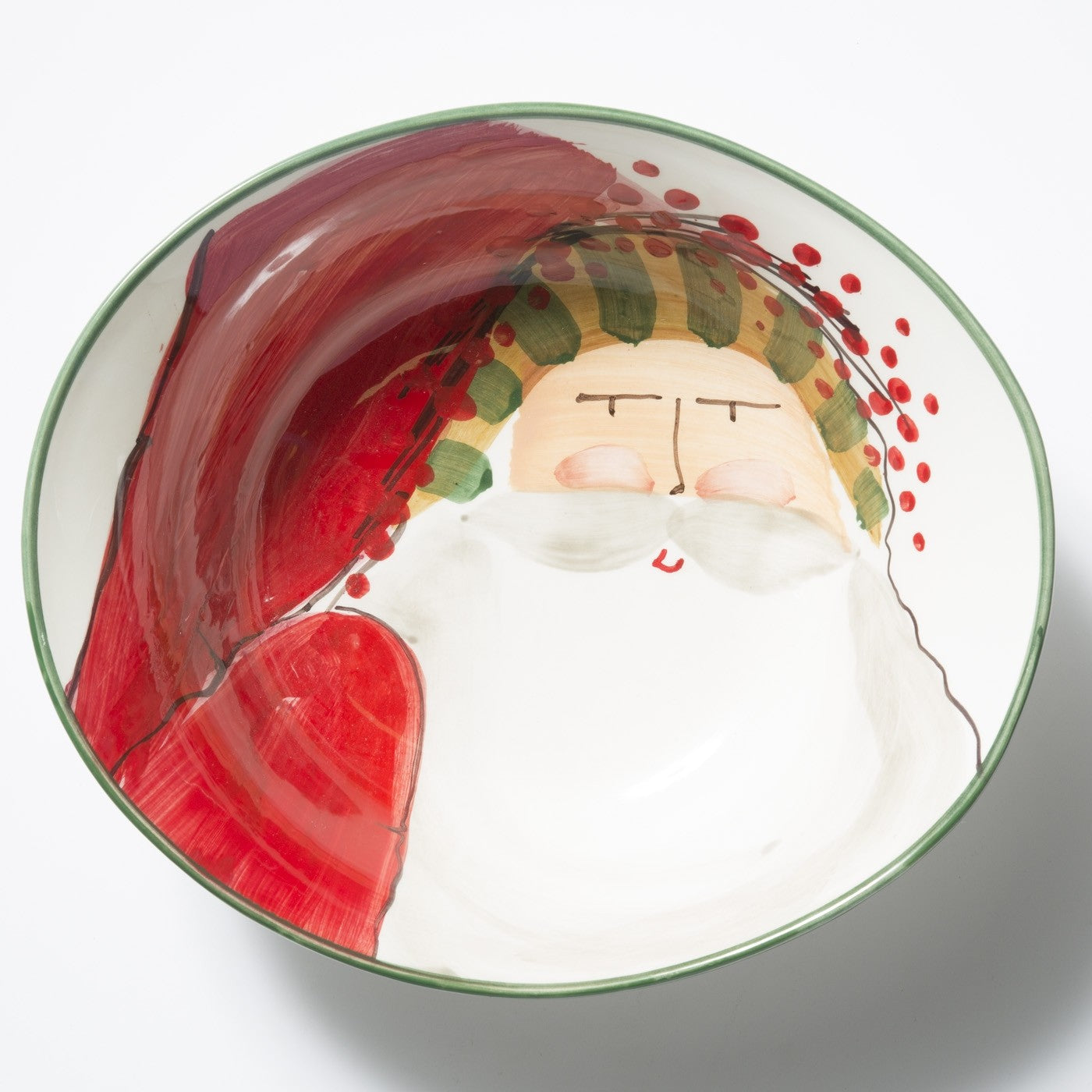 Vietri Old St. Nick, Deep Oval Bowl