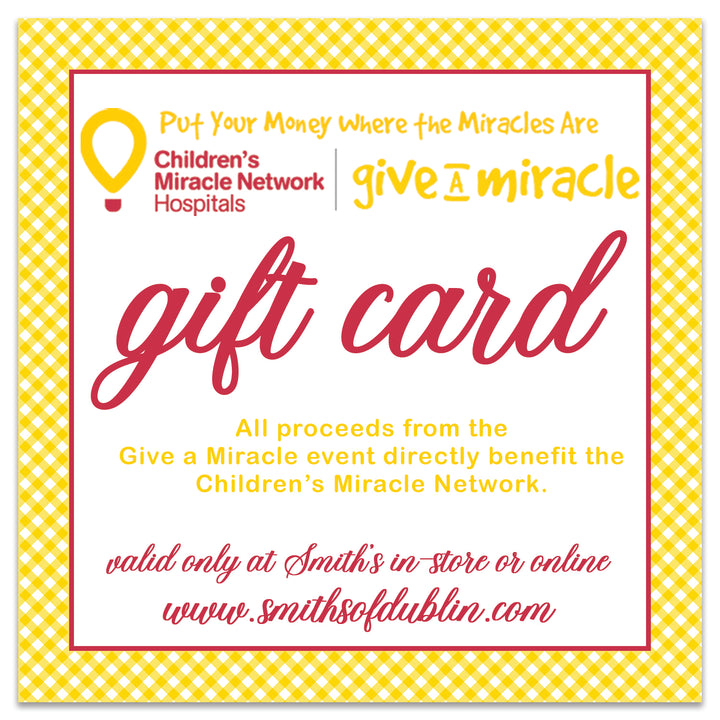 Children's Miracle Network Smith's Gift Card